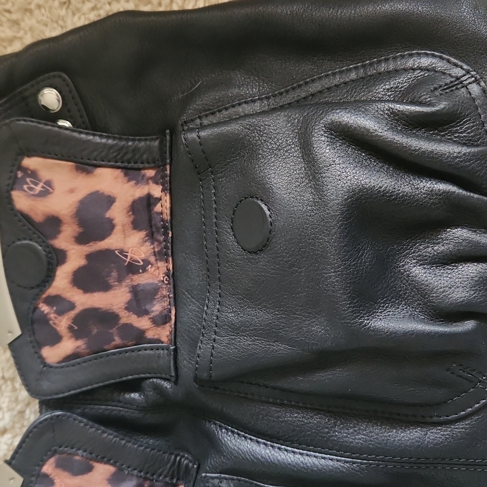 Medium black b malowsky leather bag - Picture 5 of 11
